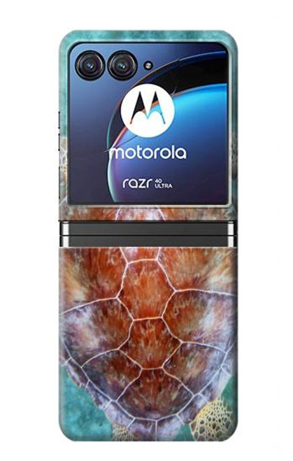 S1424 Tortue de mer Etui Coque Housse pour Motorola Razr 40 Ultra