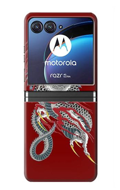S2104 Yakuza dragon Tatouage Etui Coque Housse pour Motorola Razr 40 Ultra