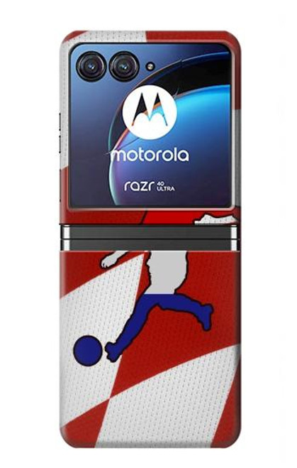 S2993 Croatie Football Football Etui Coque Housse pour Motorola Razr 40 Ultra