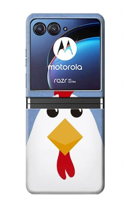 S3254 Poulet Dessin animé Etui Coque Housse pour Motorola Razr 40 Ultra