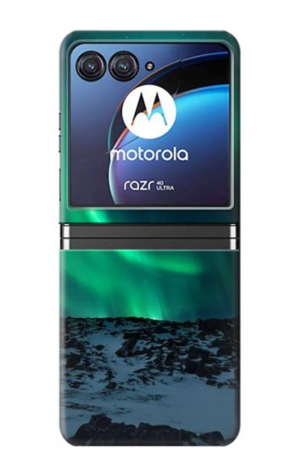 S3667 Aurora Northern Light Etui Coque Housse pour Motorola Razr 40 Ultra
