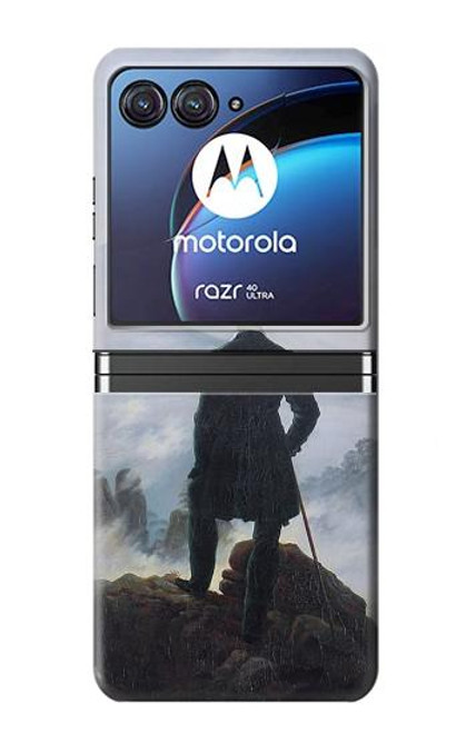 S3789 Wanderer above the Sea of Fog Etui Coque Housse pour Motorola Razr 40 Ultra