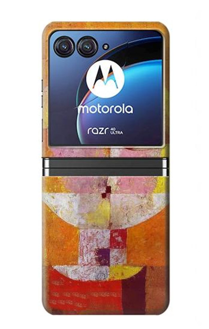 S3811 Paul Klee Senecio Homme Tête Etui Coque Housse pour Motorola Razr 40 Ultra