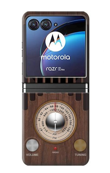 S3935 Graphique du tuner radio FM AM Etui Coque Housse pour Motorola Razr 40 Ultra