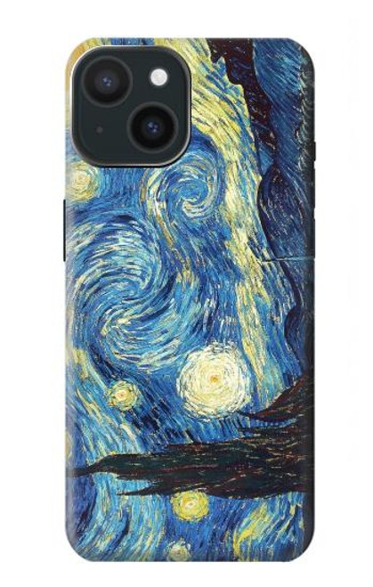 S0213 Van Gogh Starry Nights Etui Coque Housse pour iPhone 15