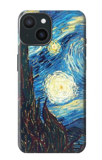 S0582 Van Gogh Starry Nights Etui Coque Housse pour iPhone 15