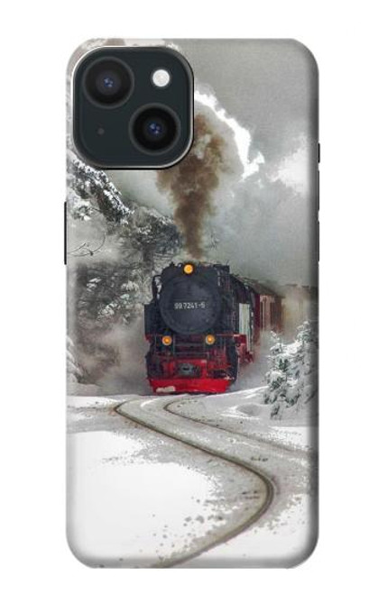 S1509 Train à vapeur Etui Coque Housse pour iPhone 15