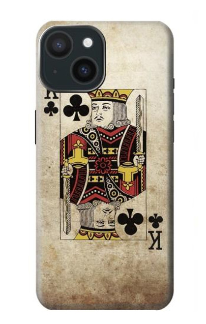 S2528 Poker King Carte Etui Coque Housse pour iPhone 15