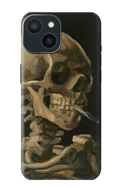 S3358 Vincent Van Gogh Skeleton cigarette Etui Coque Housse pour iPhone 15