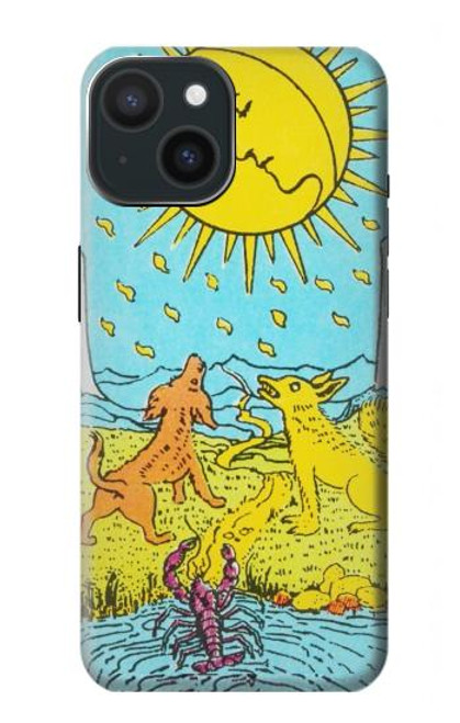 S3435 Carte de tarot Lune Etui Coque Housse pour iPhone 15