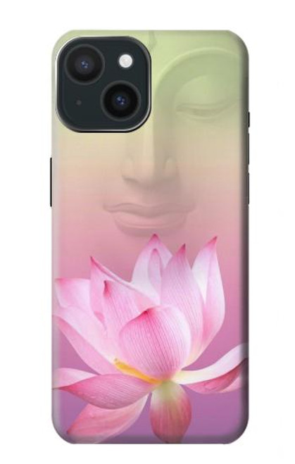 S3511 Fleur de lotus Bouddhisme Etui Coque Housse pour iPhone 15