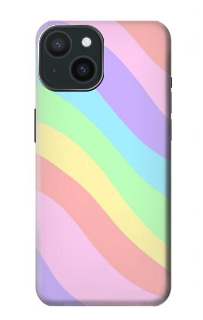 S3810 Vague d'été licorne pastel Etui Coque Housse pour iPhone 15