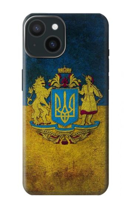 S3858 Drapeau de l'Ukraine Etui Coque Housse pour iPhone 15