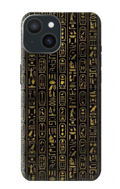 S3869 Hiéroglyphe égyptien antique Etui Coque Housse pour iPhone 15
