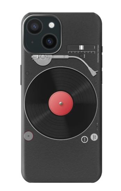 S3952 Graphique de tourne-disque vinyle tourne-disque Etui Coque Housse pour iPhone 15