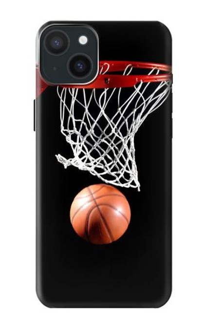 S0066 Le basket-ball Etui Coque Housse pour iPhone 15 Plus