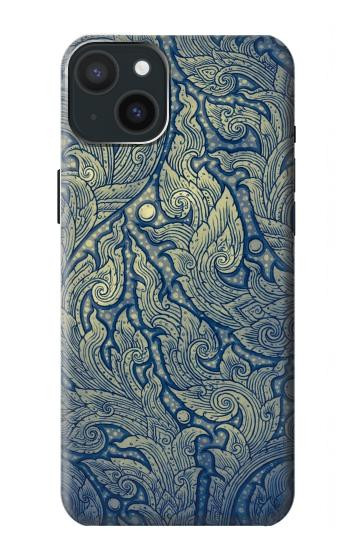 S0568 Art de la peinture thaïlandaise Etui Coque Housse pour iPhone 15 Plus