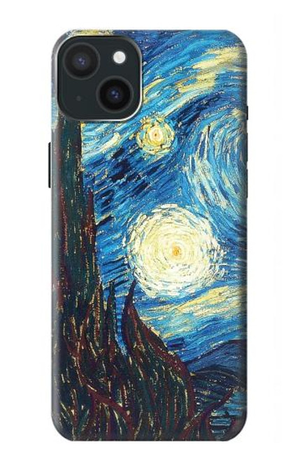 S0582 Van Gogh Starry Nights Etui Coque Housse pour iPhone 15 Plus