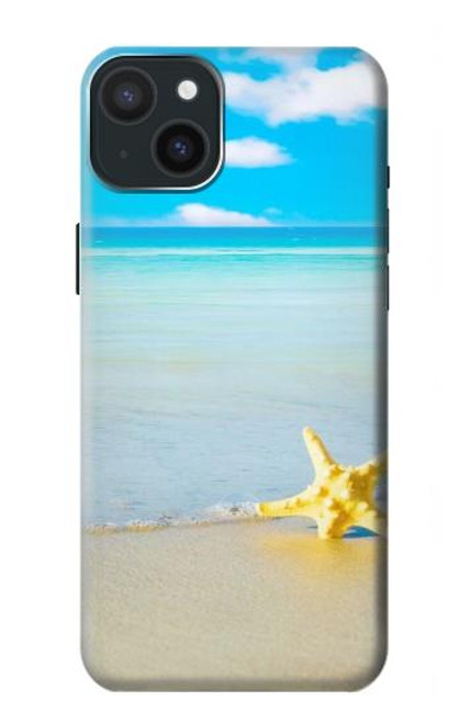 S0911 Détendez-vous à la plage Etui Coque Housse pour iPhone 15 Plus