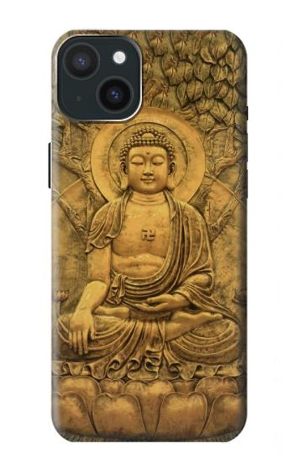 S2452 Bouddha Bas relief Art Imprimé Graphique Etui Coque Housse pour iPhone 15 Plus