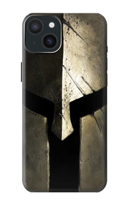 S2673 Spartan Guerrier Casque Etui Coque Housse pour iPhone 15 Plus