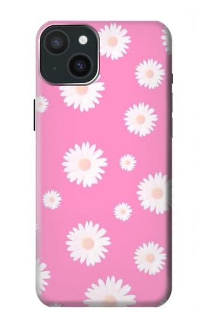 S3500 Motif floral rose Etui Coque Housse pour iPhone 15 Plus