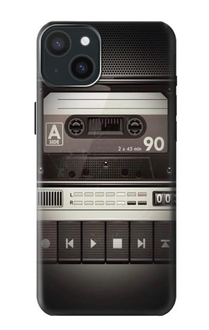 S3501 Lecteur cassette millésimé Etui Coque Housse pour iPhone 15 Plus