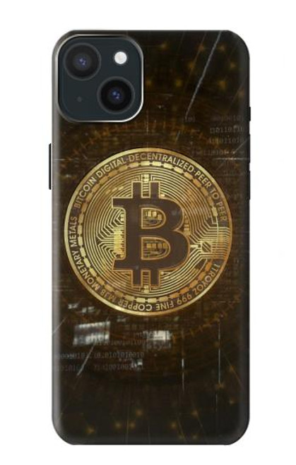 S3798 Crypto-monnaie Bitcoin Etui Coque Housse pour iPhone 15 Plus