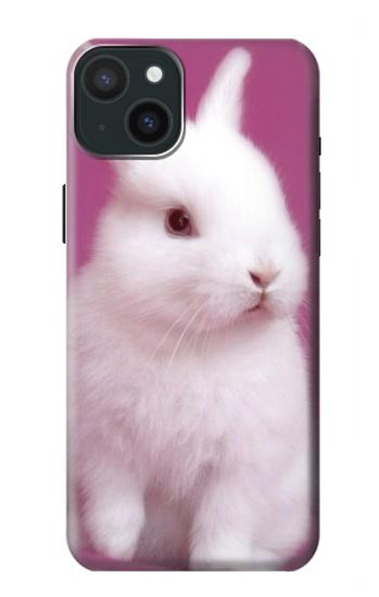 S3870 Mignon bébé lapin Etui Coque Housse pour iPhone 15 Plus