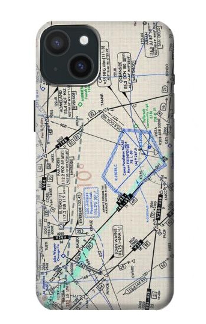 S3882 Carte de vol en route Etui Coque Housse pour iPhone 15 Plus