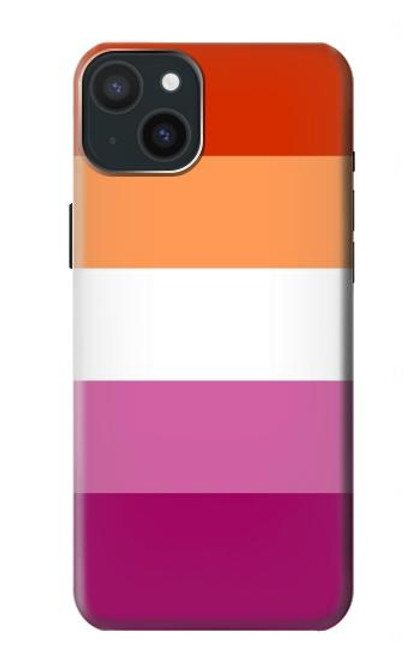 S3887 Drapeau de la fierté lesbienne Etui Coque Housse pour iPhone 15 Plus