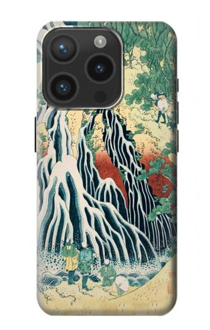 S2491 Hokusai Kirifuri Cascade à Kurokami Etui Coque Housse pour iPhone 15 Pro