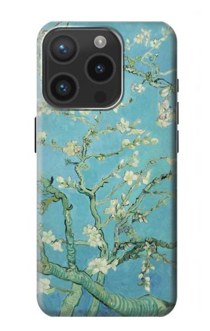 S2692 Vincent Van Gogh Amandier en fleurs Etui Coque Housse pour iPhone 15 Pro