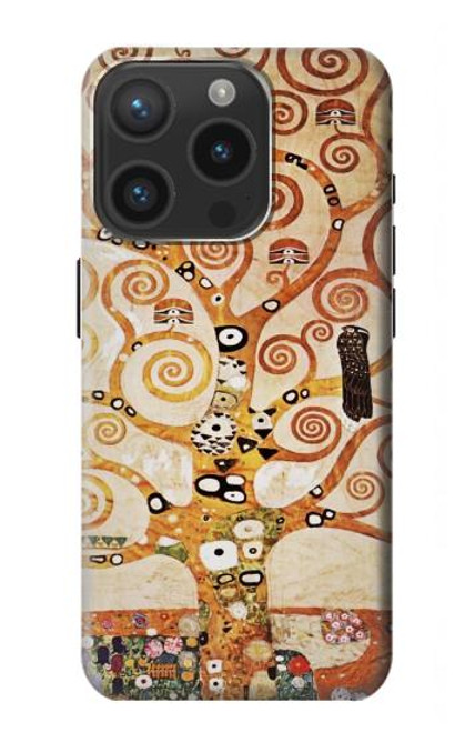 S2723 L'arbre de vie Gustav Klimt Etui Coque Housse pour iPhone 15 Pro