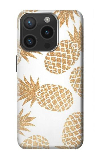 S3718 Ananas sans soudure Etui Coque Housse pour iPhone 15 Pro