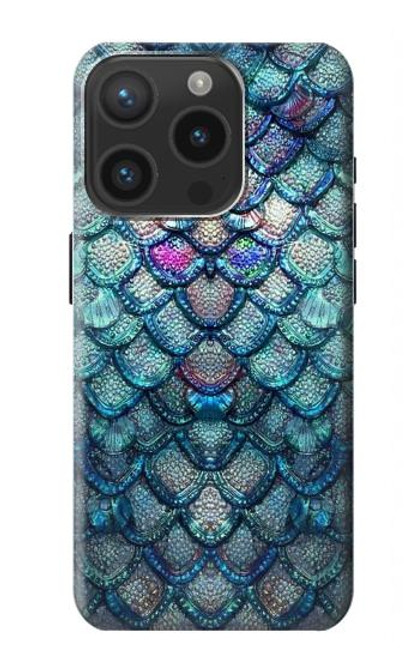 S3809 Écaille de poisson sirène Etui Coque Housse pour iPhone 15 Pro