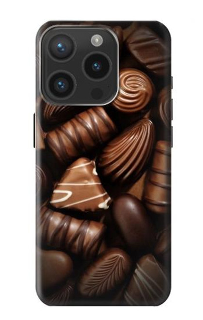 S3840 Amateurs de chocolat au lait au chocolat noir Etui Coque Housse pour iPhone 15 Pro