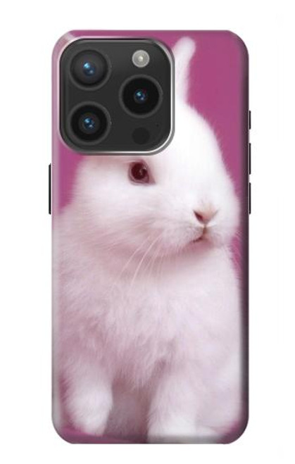 S3870 Mignon bébé lapin Etui Coque Housse pour iPhone 15 Pro