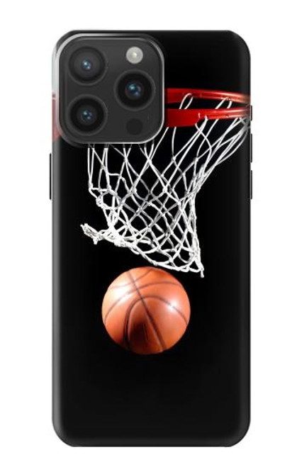 S0066 Le basket-ball Etui Coque Housse pour iPhone 15 Pro Max