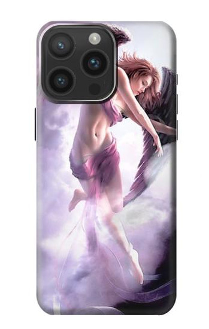 S0407 fantaisie Ange Etui Coque Housse pour iPhone 15 Pro Max