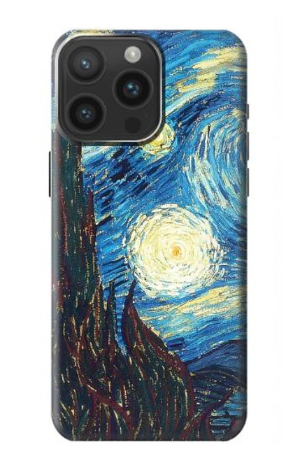 S0582 Van Gogh Starry Nights Etui Coque Housse pour iPhone 15 Pro Max