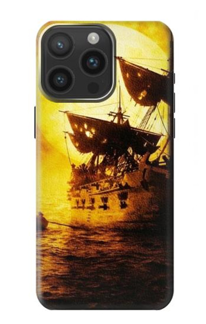 S0841 Pirates Perle noire Etui Coque Housse pour iPhone 15 Pro Max