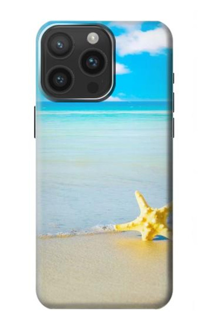 S0911 Détendez-vous à la plage Etui Coque Housse pour iPhone 15 Pro Max