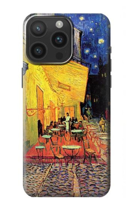 S0929 Van Gogh Café Terrasse Etui Coque Housse pour iPhone 15 Pro Max