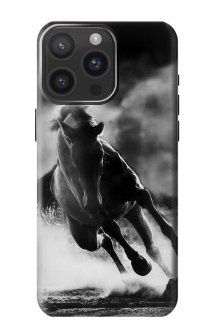 S1860 Cheval courant Etui Coque Housse pour iPhone 15 Pro Max