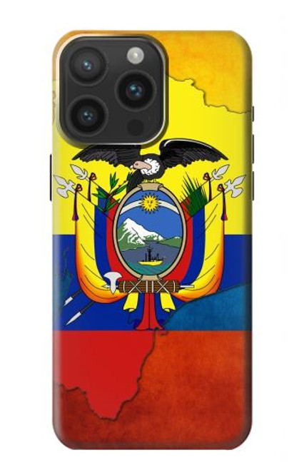 S3020 Equateur Drapeau Etui Coque Housse pour iPhone 15 Pro Max