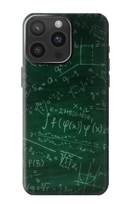 S3190 Formule Math Vertboard Etui Coque Housse pour iPhone 15 Pro Max