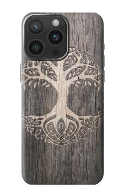 S3591 Viking Arbre de vie Symbole Etui Coque Housse pour iPhone 15 Pro Max