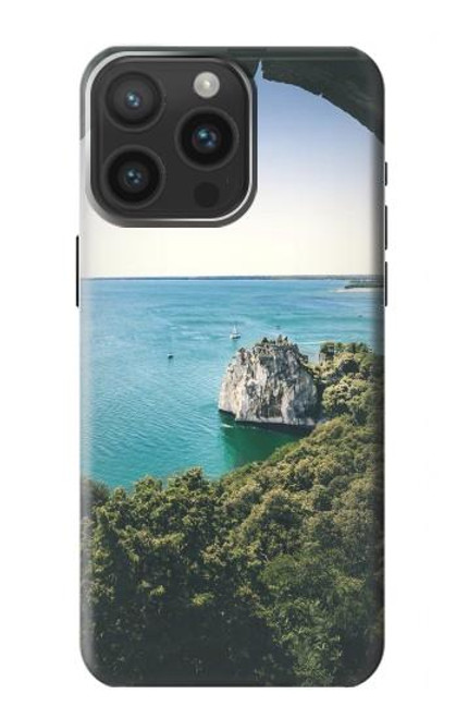 S3865 Europe Plage Duino Italie Etui Coque Housse pour iPhone 15 Pro Max