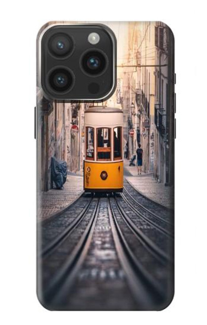 S3867 Tramways à Lisbonne Etui Coque Housse pour iPhone 15 Pro Max